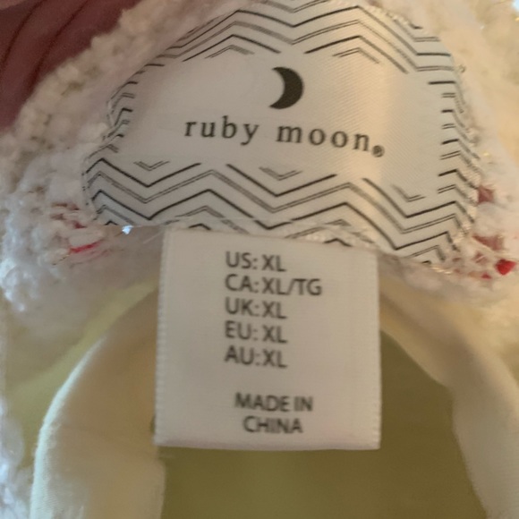 Anthropologie Ruby Moon White and Gold Sweater XL - Picture 4 of 4